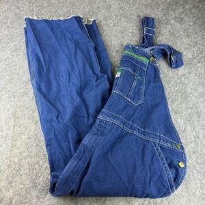 Vintage Y2K cropped denim liberty jeans overalls bib pants